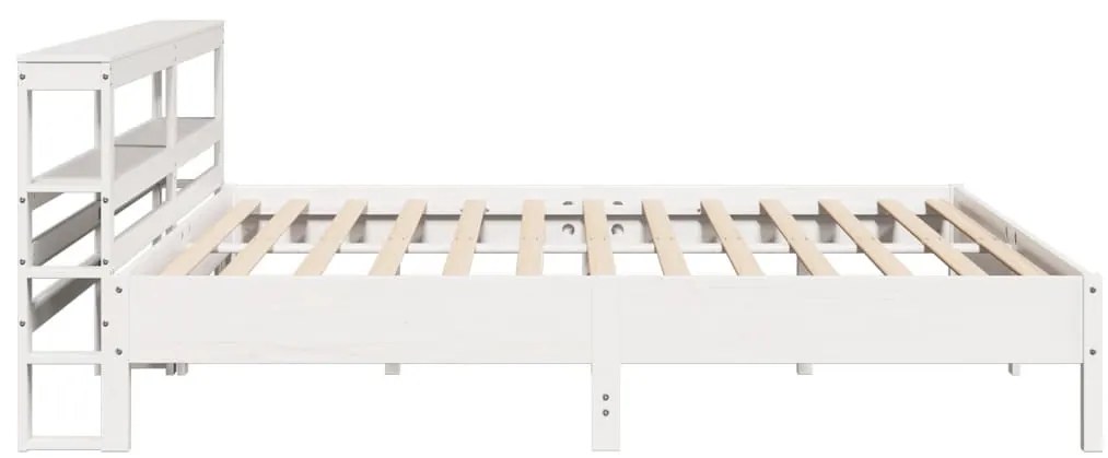 vidaXL Σκελετός Κρεβ. Χωρίς Στρώμα Λευκό 180x200 εκ Μασίφ Πεύκο