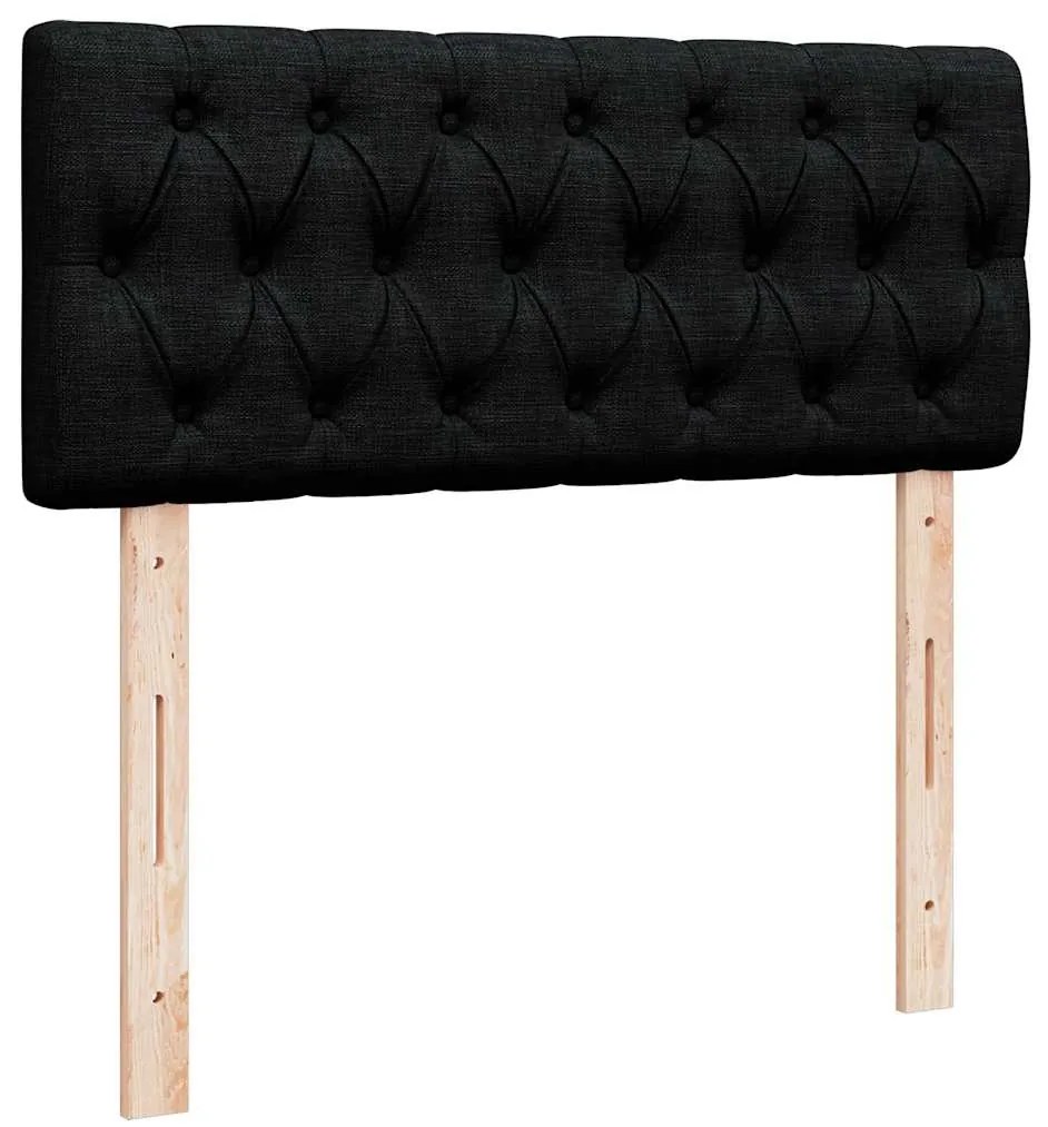 Οθωμανικό κρεβάτι με στρώμα Μαύρο 120x190 cm Ύφασμα 3311527