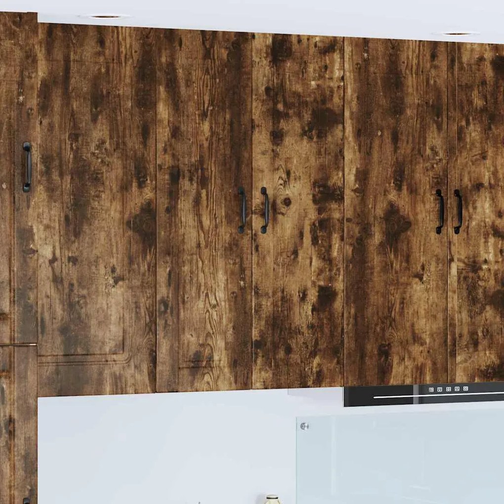 vidaXL Κρεμαστό ντουλάπι κουζίνας Καπνιστό Δρύς 30 x 31 x 100 εκ.