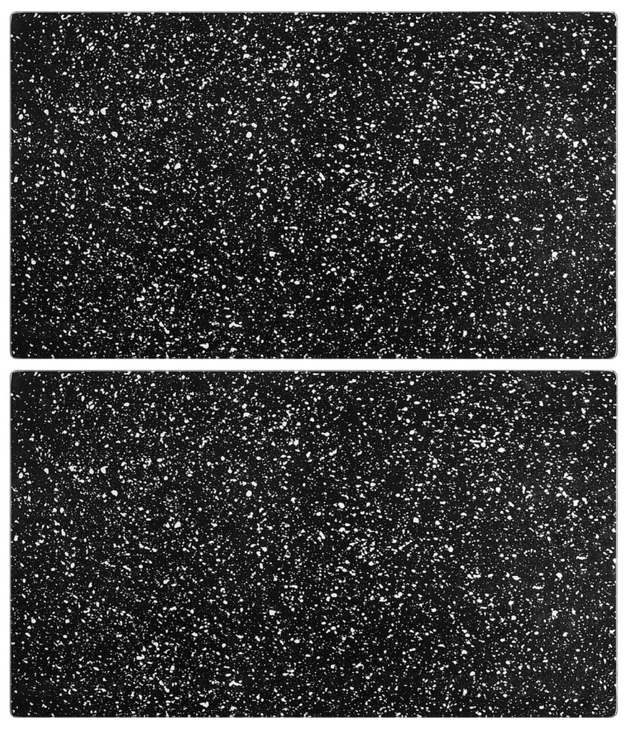 vidaXL Επιφάνεια Κοπής 2 τεμ. Σχέδιο Γρανίτη από Ψημένο Γυαλί