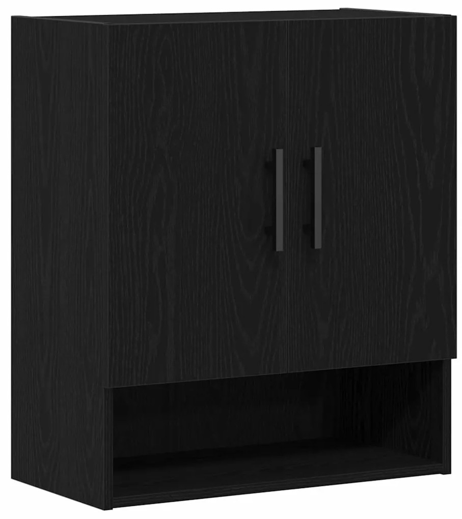 vidaXL Ντουλάπα Τοίχου Μαύρη δρυς 60 x 31 x 70 εκ Επεξεργασμένο ξύλο