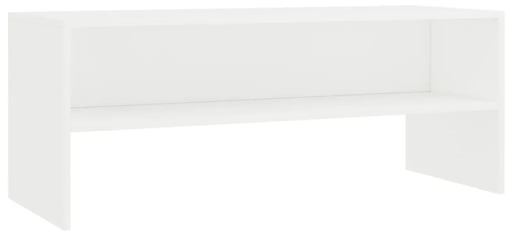 vidaXL Έπιπλο Τηλεόρασης Λευκό 100 x 40 x 40 εκ. από Επεξ. Ξύλο