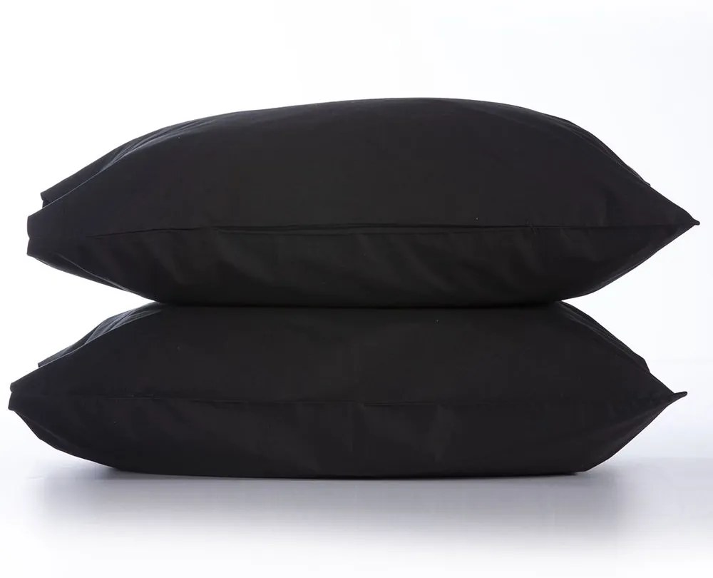 Μαξιλαροθήκες Basic (Σετ 2τμχ) Black Nef Nef 52 X 72 52x72cm 100% Cotton