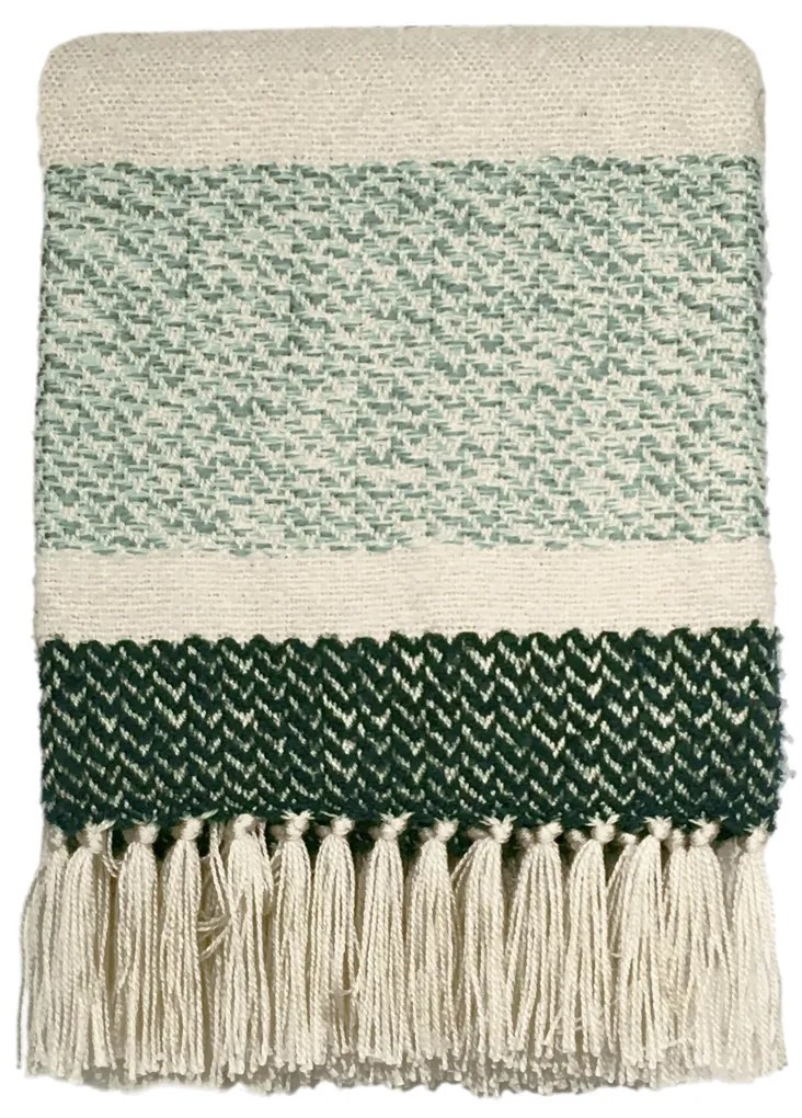 Ριχτάρια Malagoon Berber grainy green throw