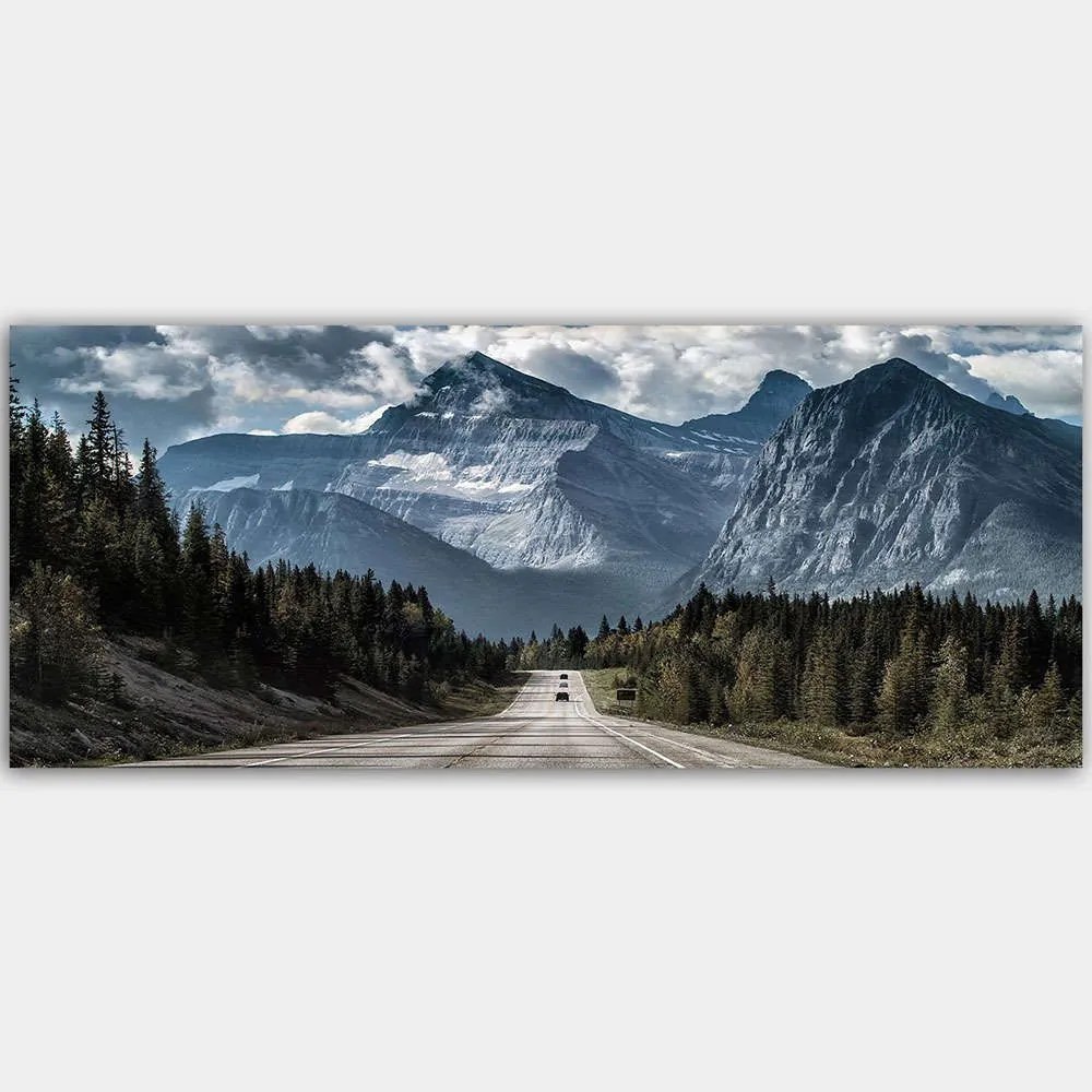 Πίνακας Καμβάς 451ERN1629 120x50cm Multi Wallity Οριζόντιοι Ξύλο, Καμβάς