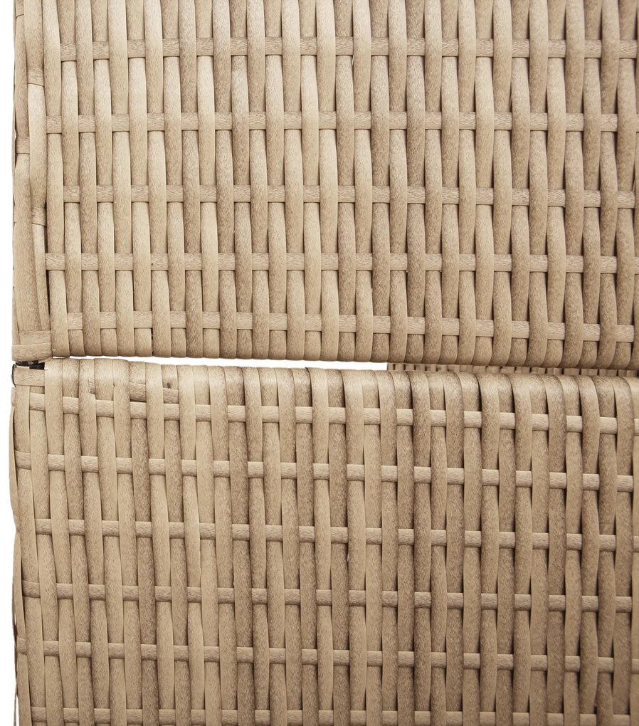 vidaXL Διαχωριστικό Δωματίου Μπεζ 147 x 180 cm συνθετικό ρατάν