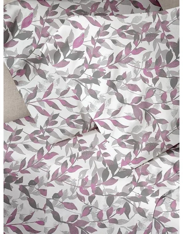 Σετ Σεντόνια Menta Εμπριμέ 050 Violet Μονο (160x250)