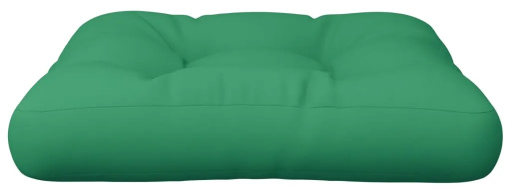 vidaXL Μαξιλάρι Παλέτας Πράσινο 58 x 58 x 10 εκ. από Ύφασμα