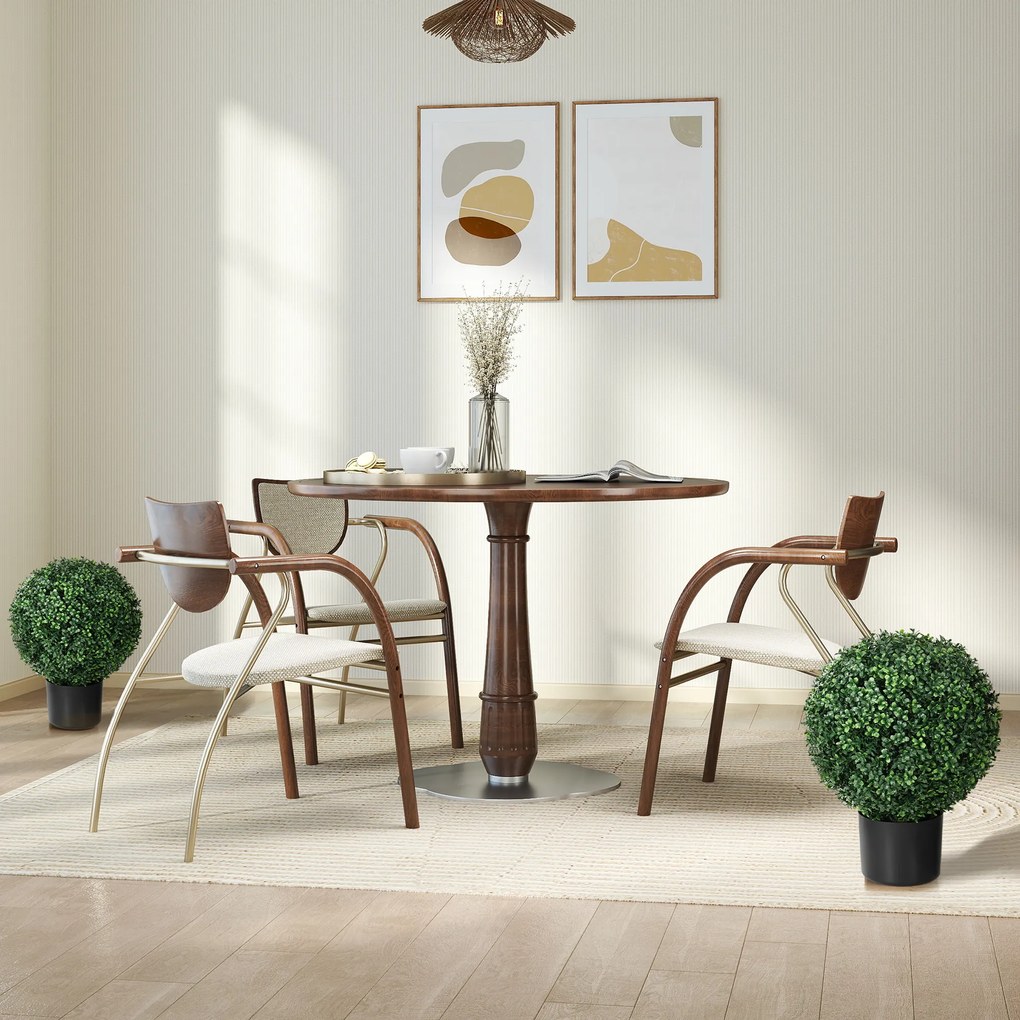 Τεχνητό φυτό HOMCOM, πυξάρι, σφαιρικό, 52x40 εκ., πράσινο