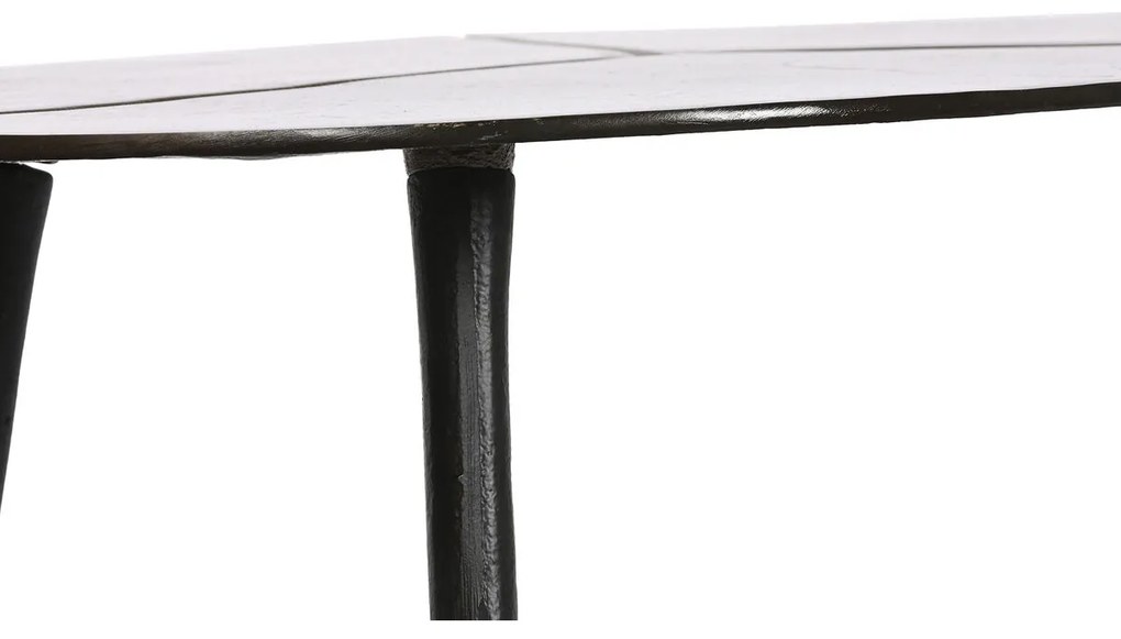 Βοηθητικό Τραπέζι DKD Home Decor Μαύρο Χρυσό Αλουμίνιο Ορείχαλκος 78 x 45 x 40 cm (x2)