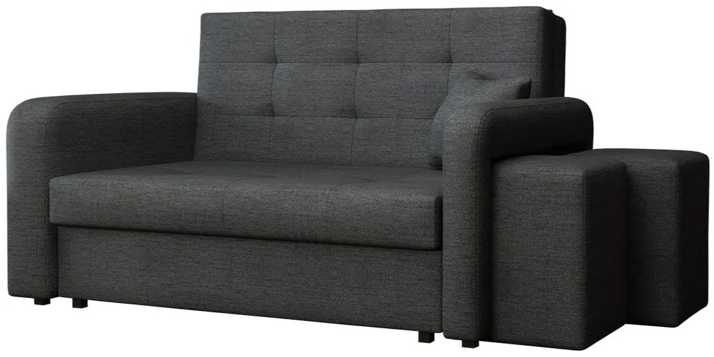 Καναπές Viva Home διθέσιος-Δεξιά-Gkri Skouro - 128.00Χ98.00Χ85.00cm