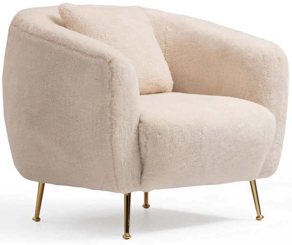 Πολυθρόνα Istiridye 560ARE1730 85x85x80cm Beige