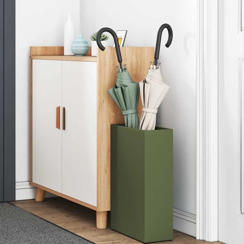 vidaXL Σχέδιο & βάση αποθήκευσης Λαδί 28 x 12 x 41 εκ Ατσάλι