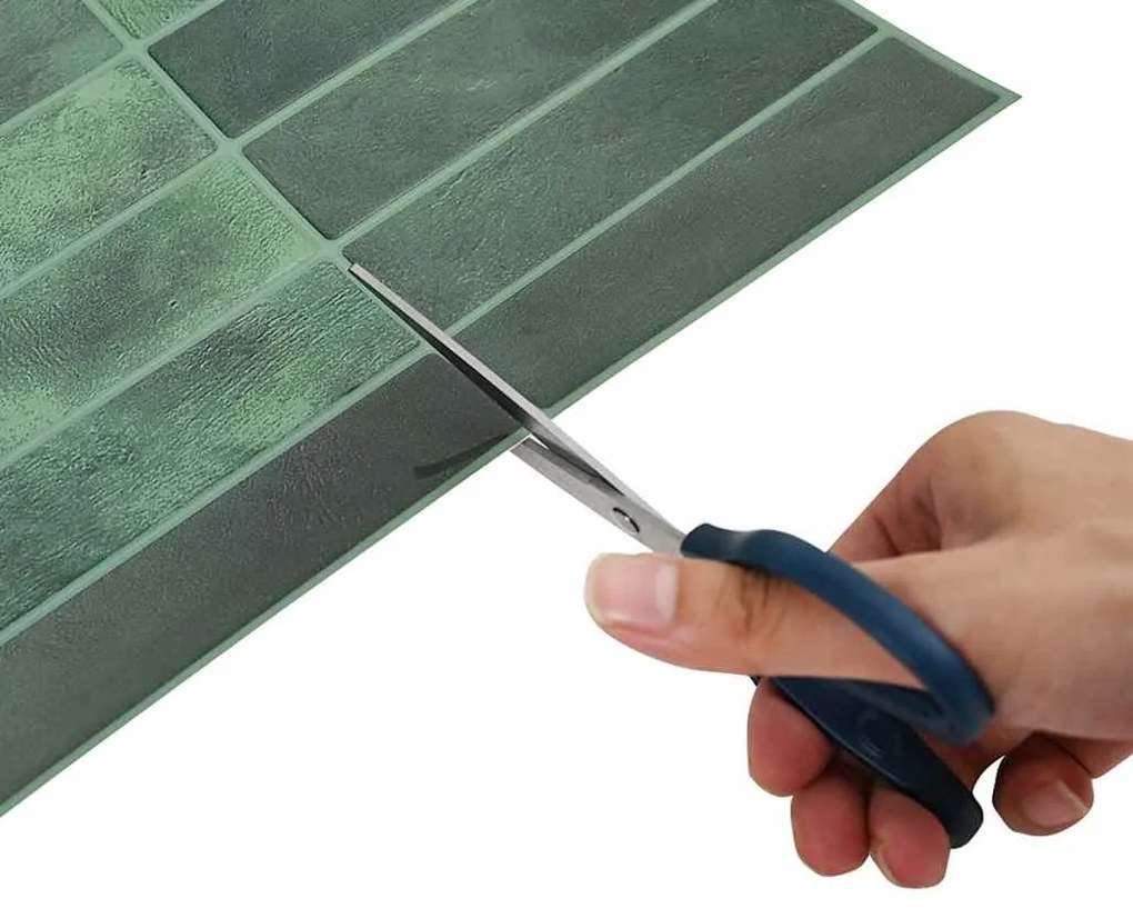 vidaXL Ορθογώνιο Πλακάκι 10 pcs Σκούρο Πράσινο 29 x 23 x 0,08 εκ