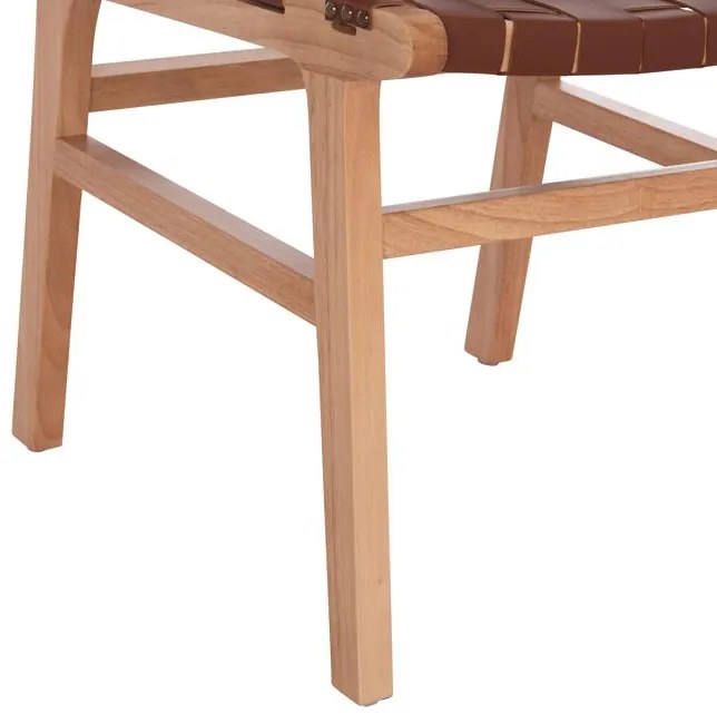 Καρέκλα Πολυθρόνα FELIPE με PU Καφέ &amp; ΤΟΟΝ Ξύλο 61x59x86Yεκ. 61x59x86 εκ.