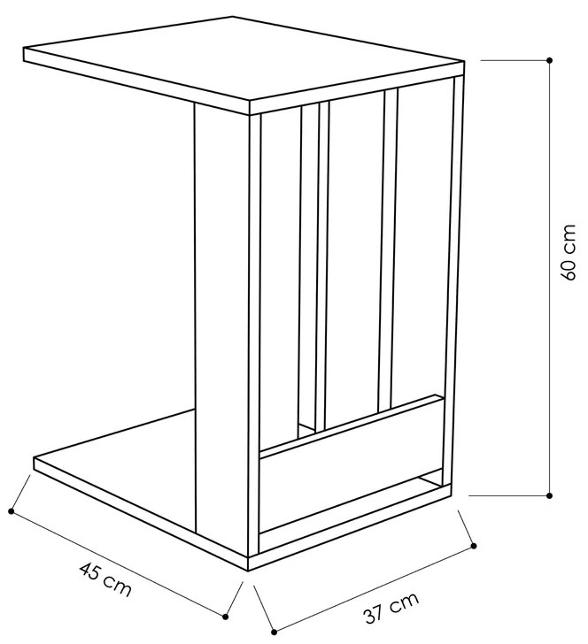 ΤΡΑΠΕΖΑΚΙ ΒΟΗΘΗΤΙΚΟ EDI MEGAPAP ΧΡΩΜΑ ΦΥΣΙΚΟ ΟΞΙΑΣ 37X45X60ΕΚ.