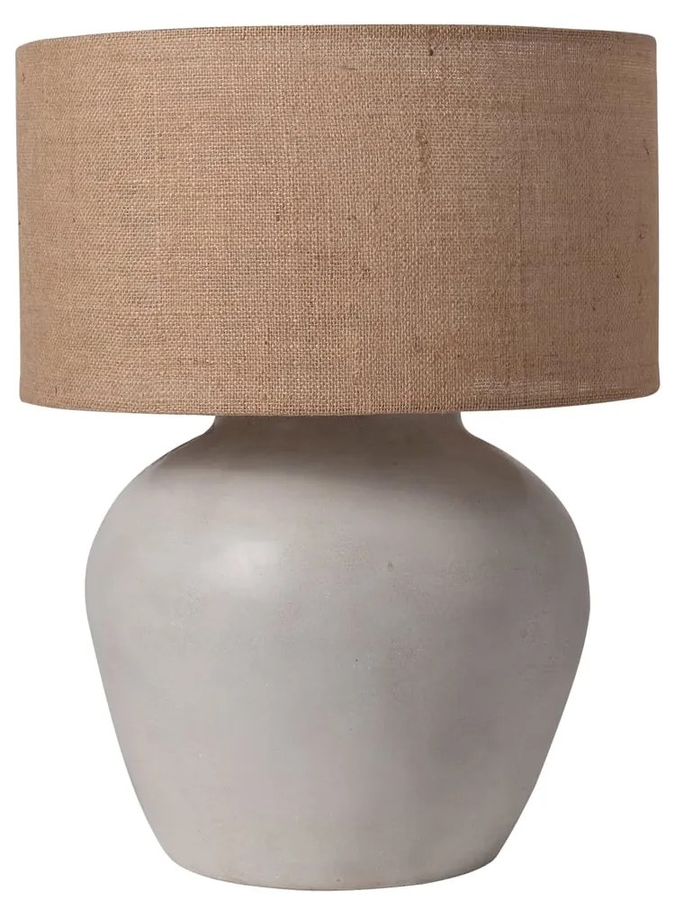 Table Lamp S Line Κεραμικό Γκρί - Μπεζ LJO.15-00N3