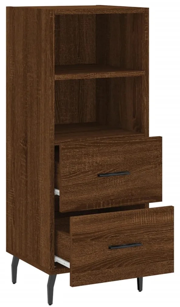 vidaXL Ντουλάπι Καφέ Δρυς 34,5 x 34 x 90 εκ. Επεξεργασμένο Ξύλο