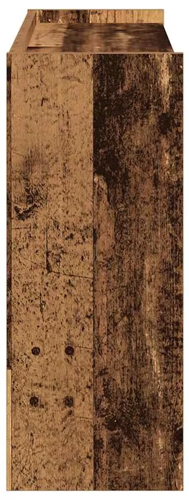 Ράφι παπουτσιών vidaXL Παλιό ξύλο 80x25x62 cm Κατασκευασμένο ξύλο