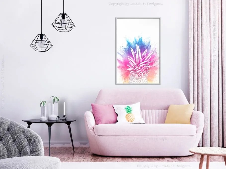 Αφίσα - Rainbow Pineapple Crown - 20x30 - Χρυσό - Χωρίς πασπαρτού