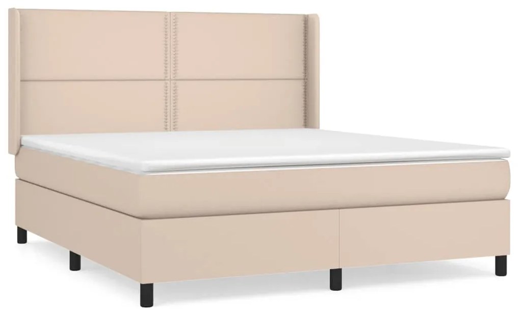 ΚΡΕΒΑΤΙ BOXSPRING ΜΕ ΣΤΡΩΜΑ ΚΑΠΟΥΤΣΙΝΟ 180X200 ΕΚ. ΣΥΝΘ. ΔΕΡΜΑ 3132458