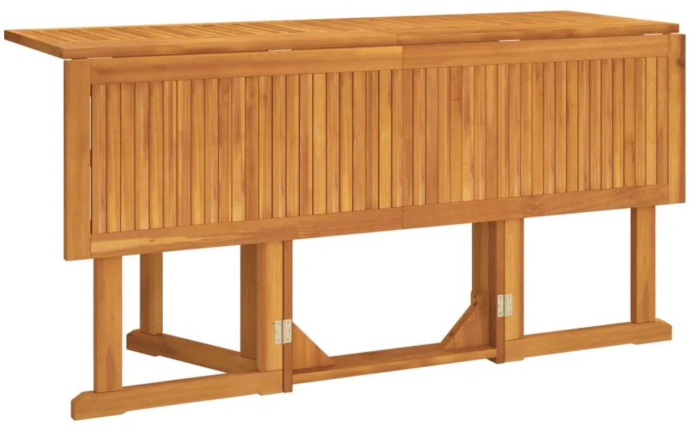 Τραπέζι Κήπου Butterfly Πτυσσόμενο 150x90x75 εκ. Μασίφ Teak - Καφέ