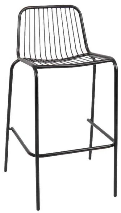 Σκαμπώ BAR NEXUS Μέταλλο Μαύρο 47x51x75/98cm