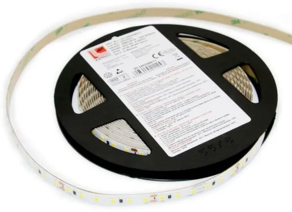 Adeleq Ταινία LED Λευκή Αυτοκόλλητη 5m 24VDC 2835 9.6W Και 120LED Ανά Μέτρο IP54 Λευκό 4000K 30-340249011