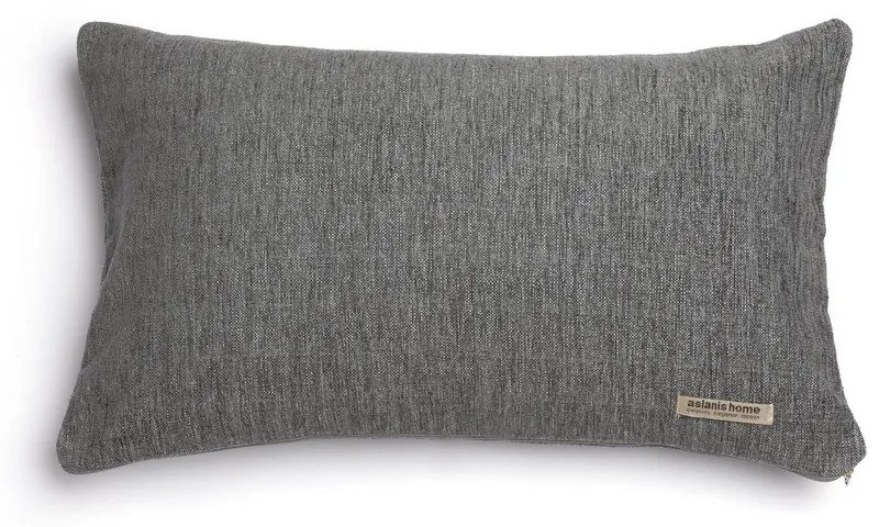 Μαξιλαροθήκη Διακοσμητική Four Seasons Classic Graphite Aslanis Home 30X50 Βαμβάκι-Chenille