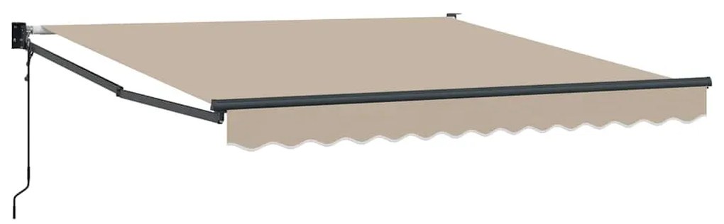 vidaXL Σκηνίτσα Αναδιπλούμενη Μπεζ 350 x 250 εκ ύφασμα