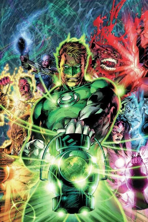 Εκτύπωση τέχνης Green Lantern - The team, (26.7 x 40 cm)