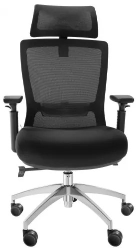 VEVOR Ergonomic Office Chair with Slide Seat, Desk Chair with Mesh Seat, Angle and Height Adjustable Home Office Chair with Back and Lumbar Support, Swivel Computer Task Chair
