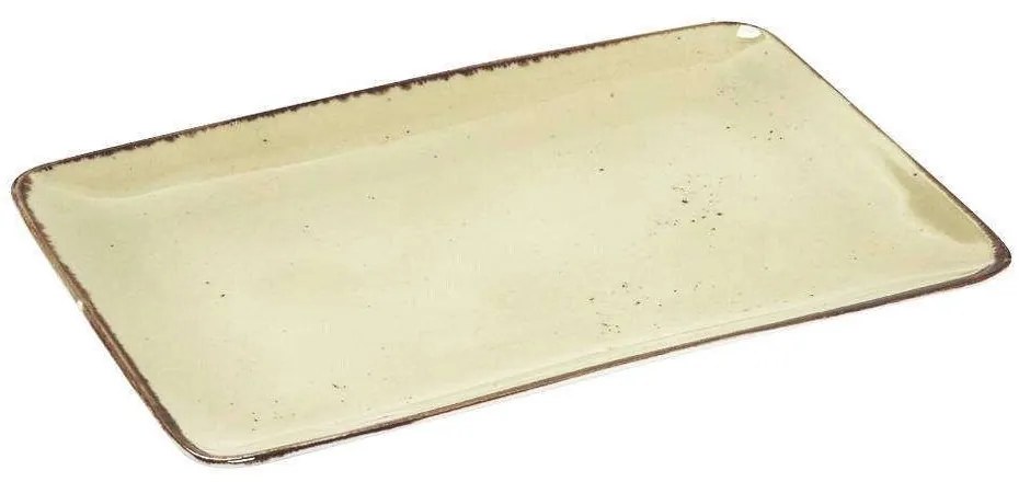 Πιατέλα Σερβιρίσματος Terra TLH108K6 30,5x21x2,5cm Green Espiel Porcelain