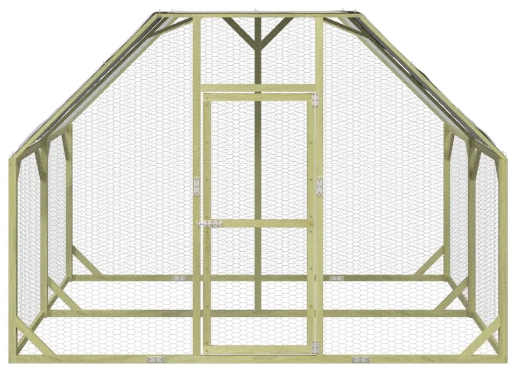 vidaXL Κοτέτσι 268x200x190 εκ. από Μασίφ Εμποτισμένο Ξύλο Πεύκου