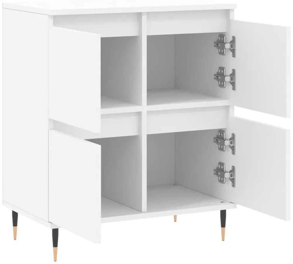 vidaXL Συρταριέρα Λευκή 60 x 35 x 70 εκ. από Επεξεργασμένο Ξύλο
