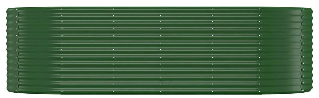 vidaXL Ζαρντινιέρα Πράσινη 249x100x68εκ Γαλβανισμένος χάλυβας