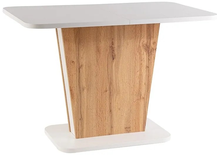 CALIPSO TABLE WHITE MAT / OAK WOTAN 110 (145) X68.6 IN DIOMMI CALIPSOBMDW110IN