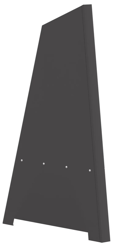 vidaXL Φωτιά Πυραμίδα Μαύρη 50x45x95 εκ. Χάλυβας