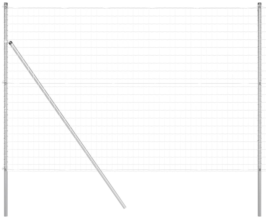 vidaXL Euro Fence με 7 Πόλους 1.6x10 μ Γαλβανισμένου χάλυβα