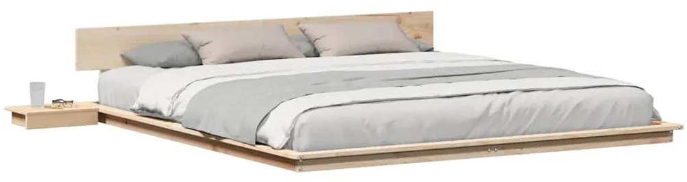 vidaXL Σκελετός Κρεβατιού Καφέ 180 x 200 cm ξύλο