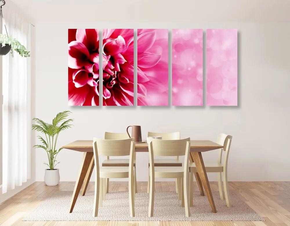 Εικόνα 5 τμημάτων ροζ λουλούδι