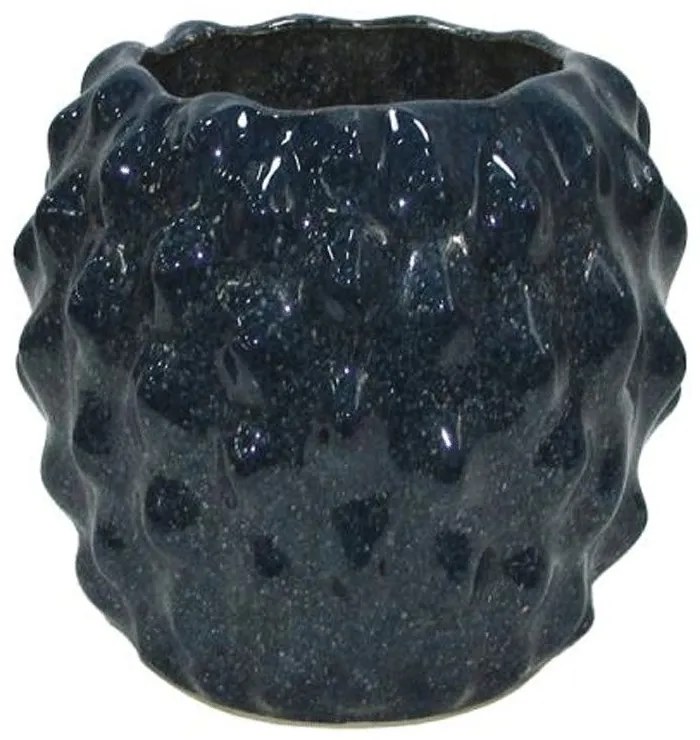 Βάζο Belinda 003-124-109 21x21x20cm Dark Blue Ceramic