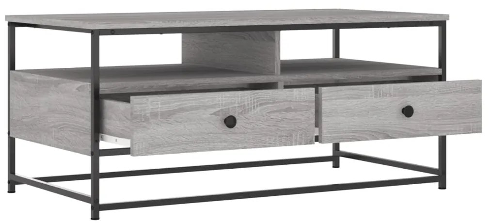 vidaXL Τραπεζάκι Σαλονιού Γκρι Sonoma 100 x 51 x 45 εκ. Επεξεργ. Ξύλο