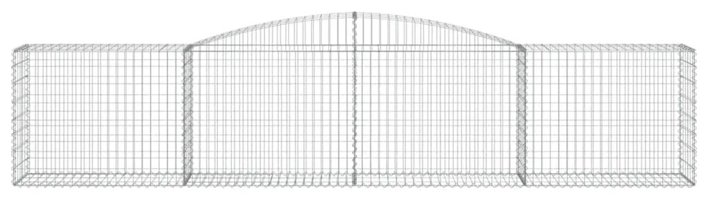 vidaXL Συρματοκιβώτια Τοξωτά 6 τεμ. 400x50x80/100 εκ. Γαλβαν. Ατσάλι