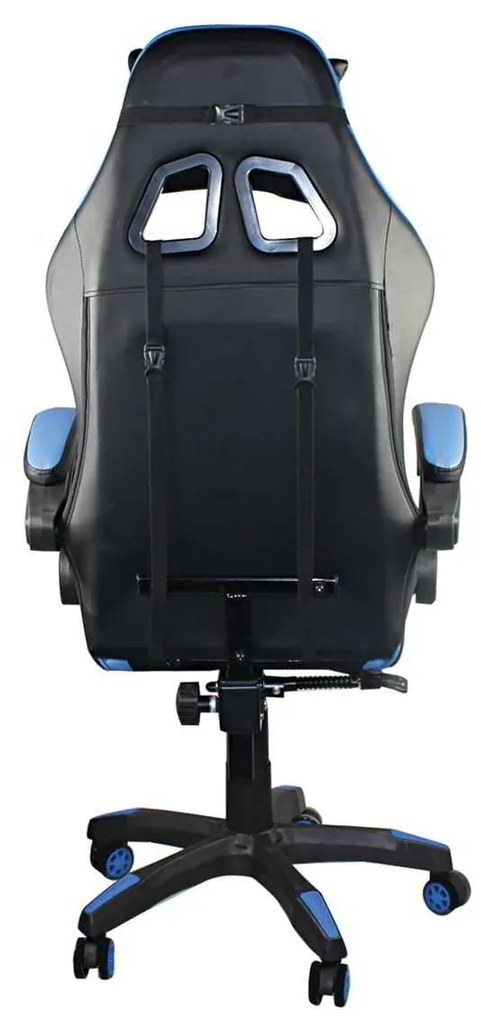 Gaming Πολυθρόνα Bf7850 Pu Μαύρο/Μπλε . Διάσταση: 63x70x117/127cm