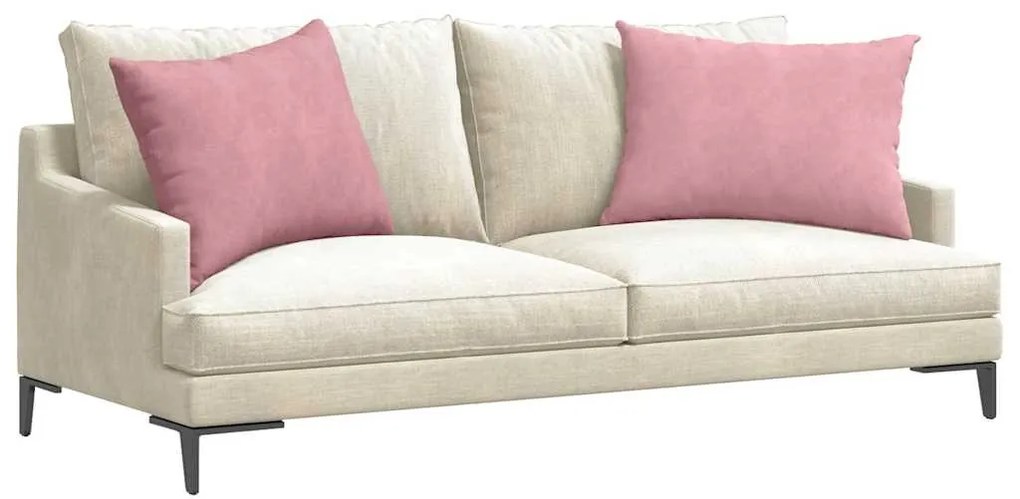 vidaXL Μαξιλάρι Καναπέ 2 pcs Ροζ 70 x 50 cm Υφασμάτινο Κορντουρά