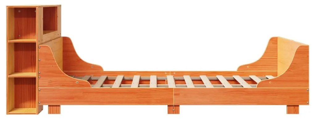 vidaXL Σκελετός Κρεβ. Χωρίς Στρώμα Καφέ Κεριού 120x200 εκ Μασίφ Πεύκο