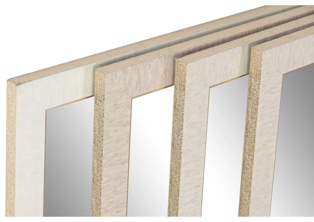 Τοίχο καθρέφτη Home ESPRIT Λευκό Καφέ Μπεζ Γκρι Σύγχρονη 68 x 2 x 156 cm (4 Μονάδες)