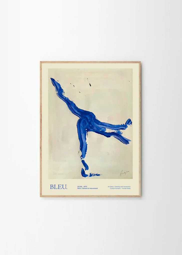 Πόστερ, Bleu, Lucrecia Rey Caro, (50x70cm), Μπλε, Sustainable Paper,THE POSTER CLUB