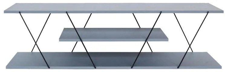 Έπιπλο τηλεόρασης Tars γκρι-μαύρο 120x30x33εκ 120x30x33 εκ.
